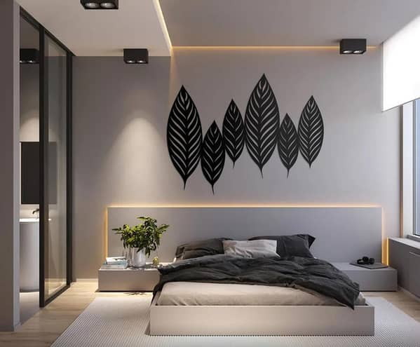 Set of 6 Leaves Wall Sticker - Amazing Design