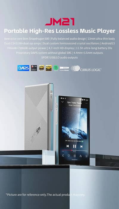 FiiO JM21 DAP (Digital Audio Player)- 2 Months Old, Mint Condition