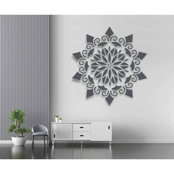 Mandala Flower Reusable Stencil for Canvas and Wall Painting
