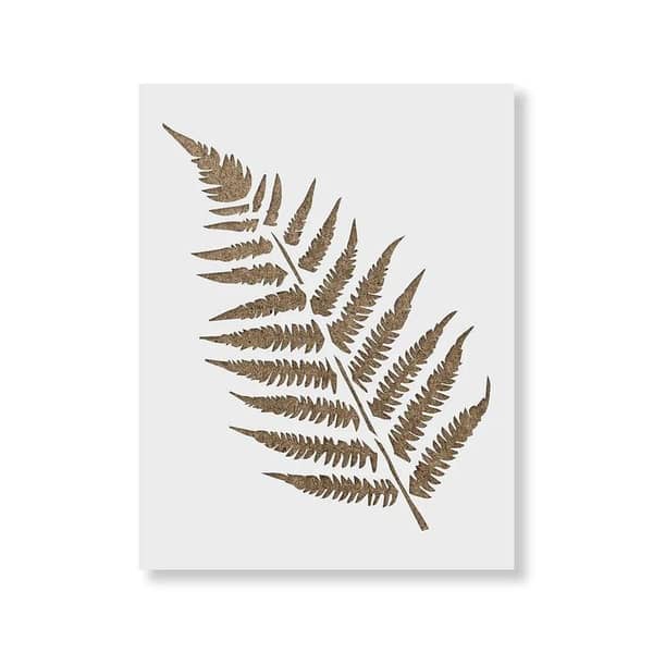 Ferns Stencil from [Brand] – Detailed Fern Frond Design in Multiple Sizes