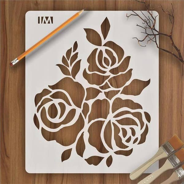 floral reusable stencil ID 30