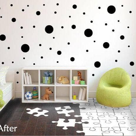 POLKA DOT WALL DECALS - 70 PIECES (Various Sizes)