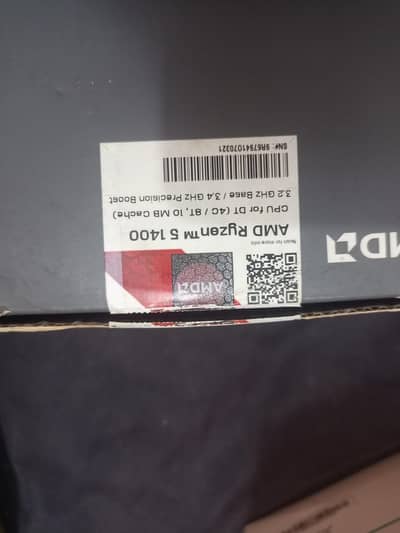 Ryzen 5 1400 processor + stock cooler wraith stealth