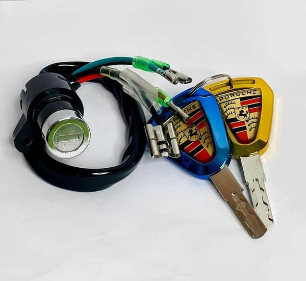 ZAKIR AUTOS Ignition Switch with Two Computerized Keys for 70cc Bikes