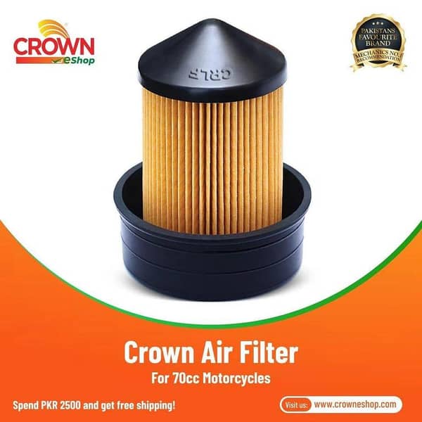 Crown Air Filter for 70cc Motorcycles (CD70-CDI)