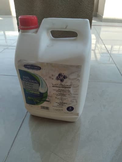 hand sabitizer with aloe vera  5 lt