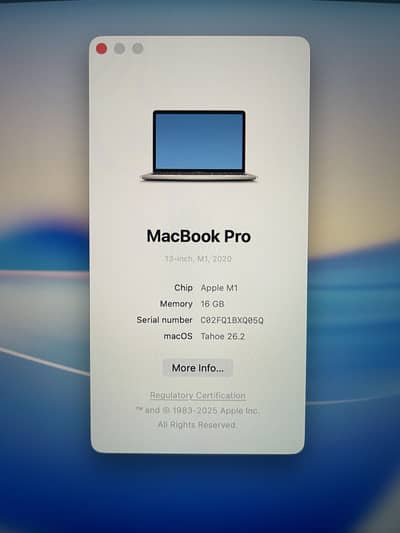 MacBook Pro 2020 M1 13inch 16/512 - Apple Laptop