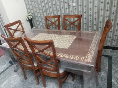 Brand new 6 seater dining table, sheesham wood .