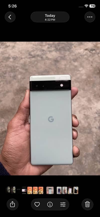 Goggle pixel 6a non PTA 128 gb waterpack