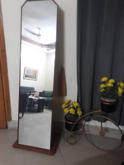 Mirror wooden stand with 6 feet height and 20inch width