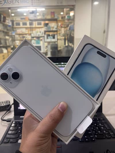 iPhone 15 Plus 128GB | 8 Month Warranty | With Box | PTA  Approve Blue