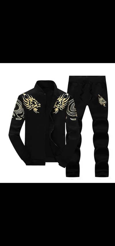 2 PC's Men's Fleece Zipper Track suit