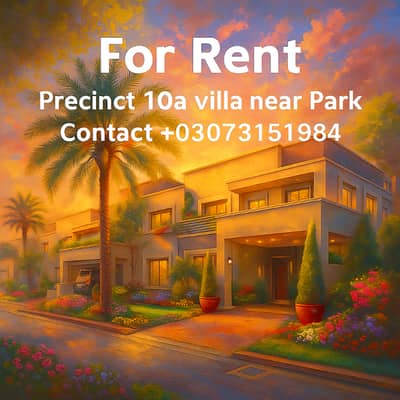 P10a Precinct 10a 3Bedrooms Villa available for Rent 03073151984