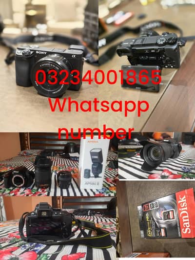 Nikon D5300 camera/ Sony a6400 camera