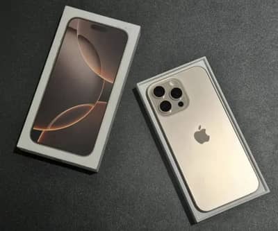 iPhone 16 Pro max JV Physical+Esim Complete Box 256GB