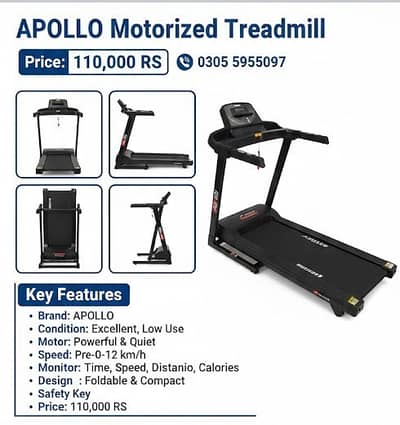 Apollo Air 2i Treadmill | Electric Treadmill | Running Machine