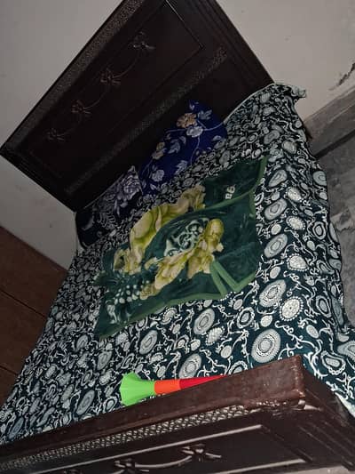 double bed with matris