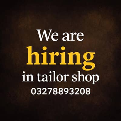 male required for ladis suit stitching