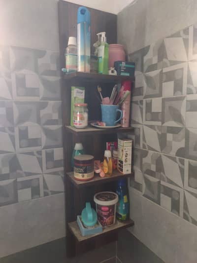 RAGS/ORGANIZER/ WODDEN WALL-MOUNTED SHELF