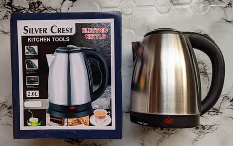 Automatic Electric Kettle 1.7L Water Boiler Stainless Steel Body