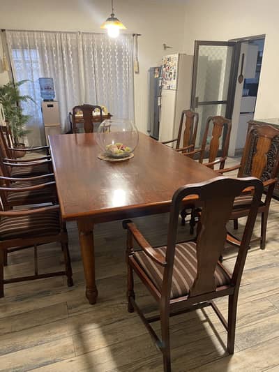 Wooden Table with Chairs