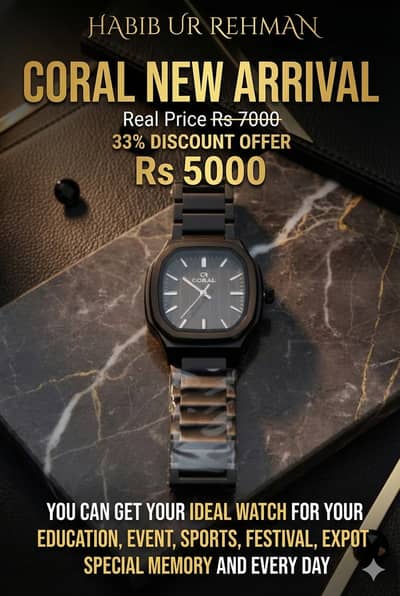 “Branded Watches (Casio, Coral, Maxum) new Arrival| Causal watch