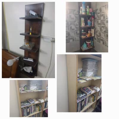 RAGS/ORGANIZER/ WODDEN WALL-MOUNTED SHELF