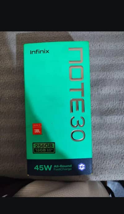 imfinix note 30 PTA approved with box and charger