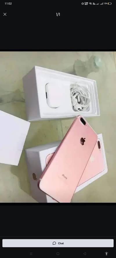 iphone 7 plus 128 GB my WhatsApp 03410473472
