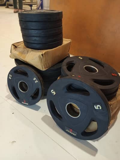 Rubber coated plates (best quality)