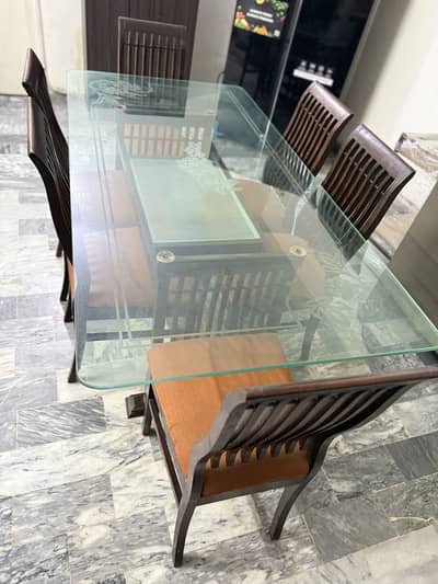 Dining table set - 6 chairs