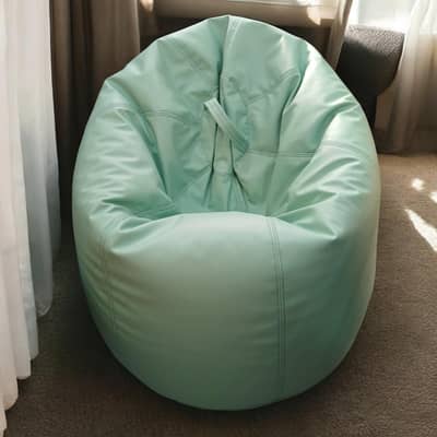 Luxurious sofa style bean bag chair High quality synthetic leather.