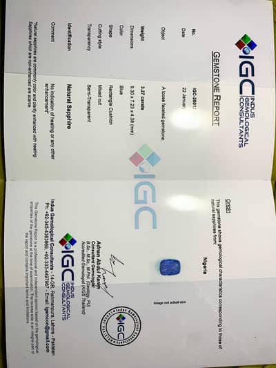 natural blue sapphire