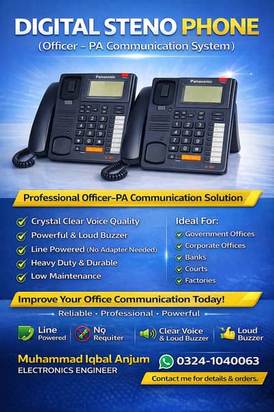 DIGITAL PANASONIC STENO PHONE SET