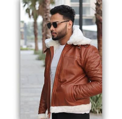 Plane leather jackets /available color/ brown / black