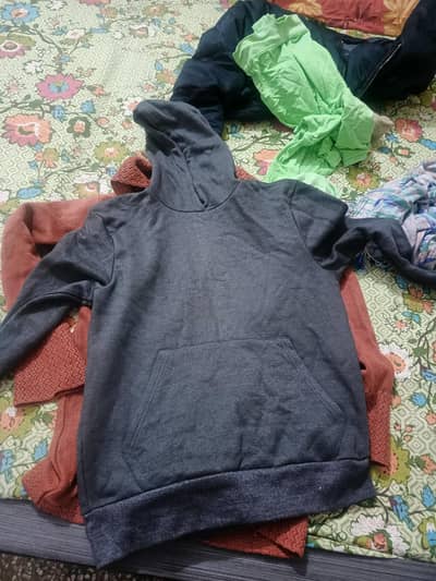 one time used hoodie