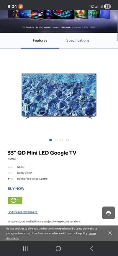 Haier led m80 55 inch just box open
