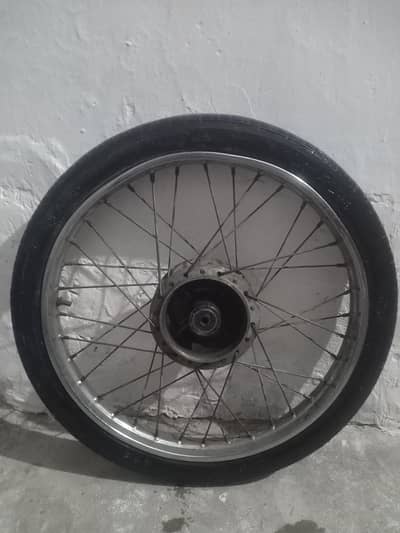 CD70 motorcycle front tyre,tube with rim complete set. 0315-5483061