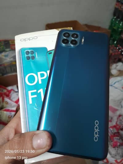 oppo f17pro 8 128. with box  official approved