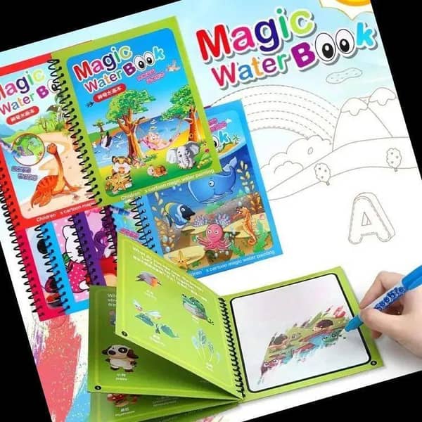 Magic water drawing coloring book