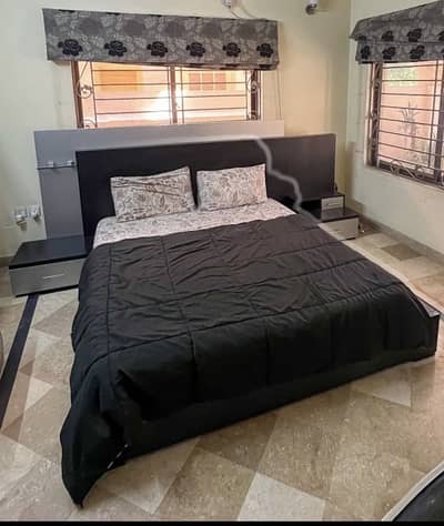 Queen Bed with mattress and dressing table