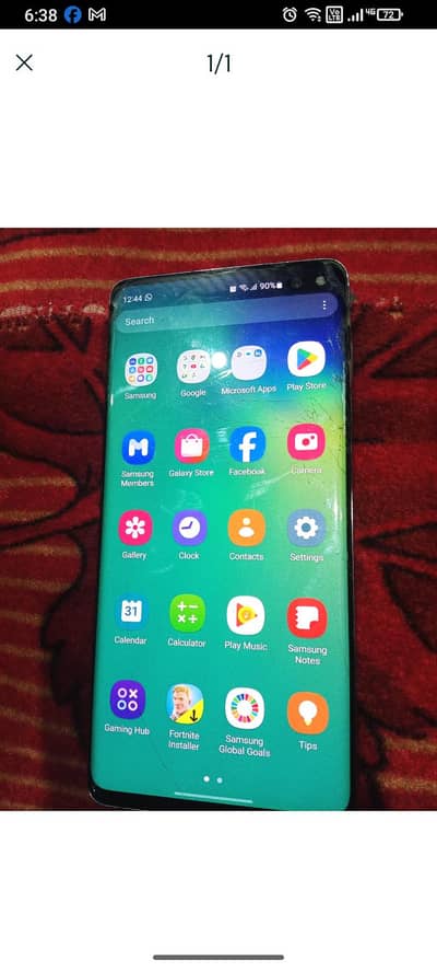 the front screen cracked and back was damaged