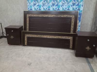 Bed and dressing table