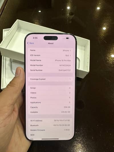 I phone 16 pro max 256 gb