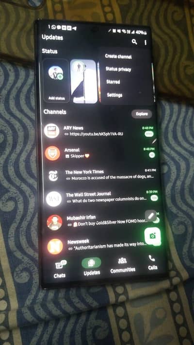 S22 Ultra black color Used small dot in lcd