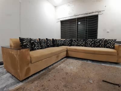 L-Shaped 7 Seater Sofa Set – Good Condition | Comfortable & Spacious