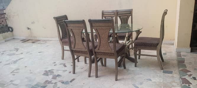 Dining table with chairs for sale