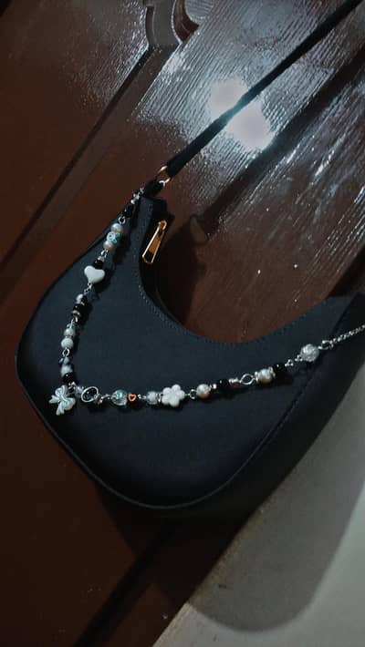 trendy bag with bag charm