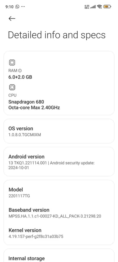 redme note 11 official approved 10/9