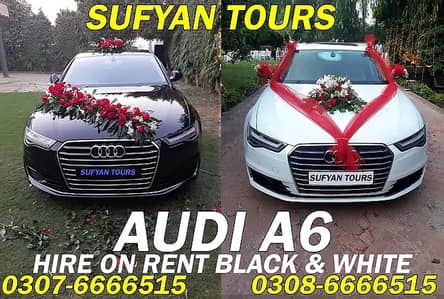 WEDDING CARS ON RENT AUDI A6, V8, PRADO, FORTUNER, LIMO, RENT A CAR